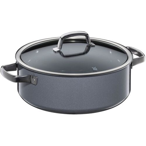 WMF Fusiontec Mineral - Braadpan - Ø 280mm - inclusief glazen deksel - Platina platina
