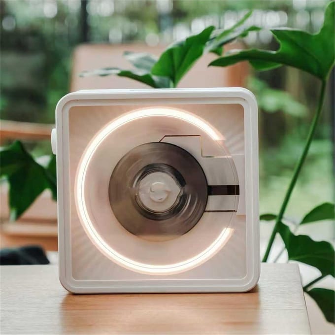 Draagbare CD Speler - Muziekspeler Bluetooth - Muziek Luisteren Thuis - Wandmonteerbaar Ontwerp - 16 cm - Wit
