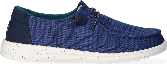 HEYDUDE - Wendy Sport Mesh Dames Instappers Navy/White - Maat 36