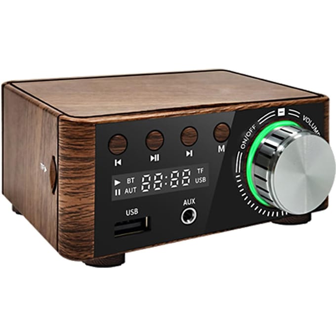 BT 5.0 Digitale Eindversterker 2x50W Dual Channel Audiosysteem Verliesloze Stereo Sound Receiver Box US Plug