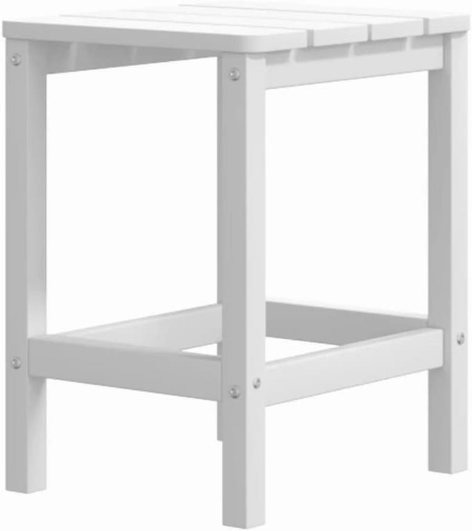 HDPE Tuinsettafel Wit - Weerbestendige Adirondack Buiten- en Terrastafel