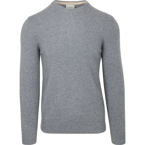 Profuomo Pullover Wol Blend Blauw - Maat M - Heren - Pullovers