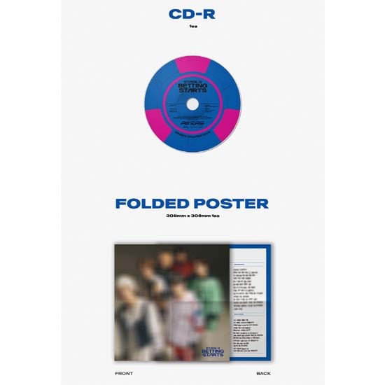 AIMERS 1e Mini-album 'STAGE 0. WEDDEN BEGINT' blue