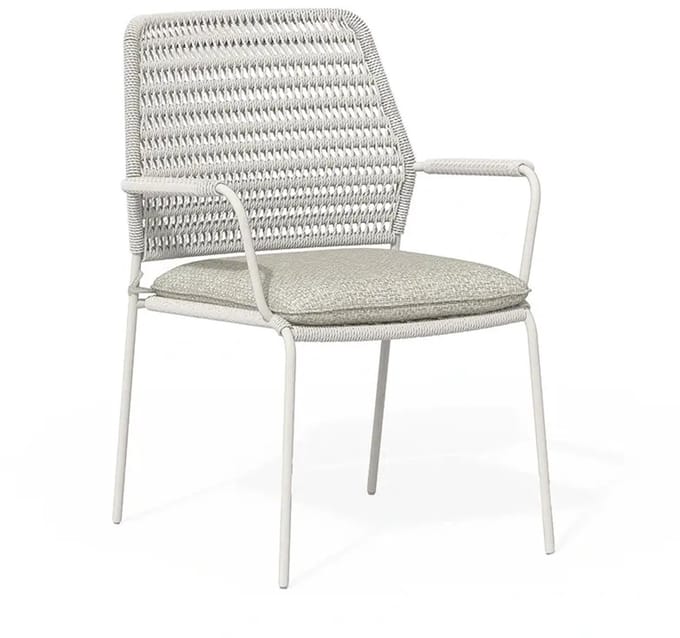 Tierra Outdoor David Dining Tuinstoel - Crème White