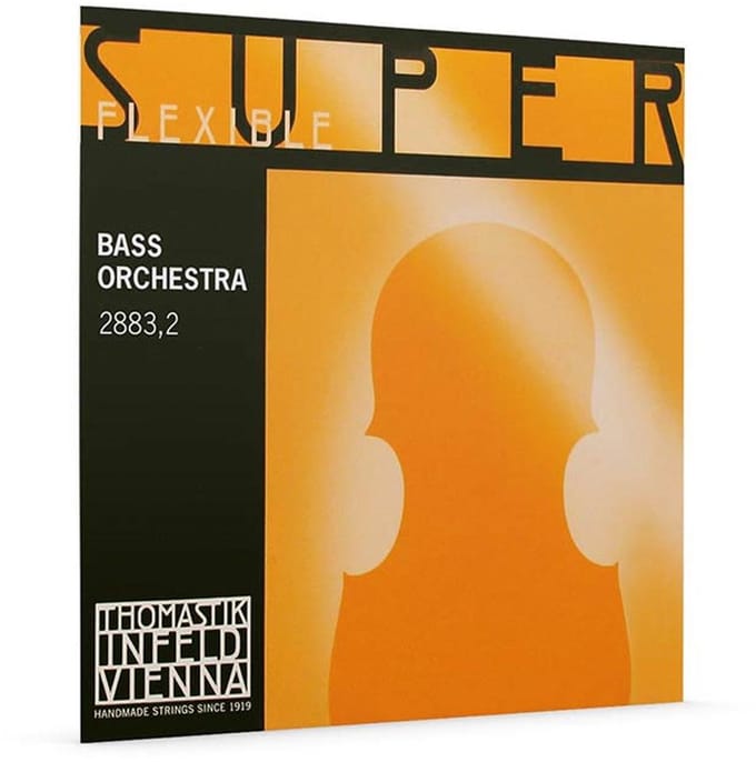 Thomastik Infeld TH-2883-2 double bass string D-2 1/2 (string length 96-97cm), rope core, chrome