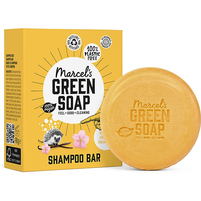 Marcel's Green Soap Shampoobar Vanilla & Cherry Blossom - 90 gr