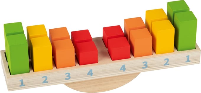 Playtive Houten leerspel Balans en gewichten 23 delig
