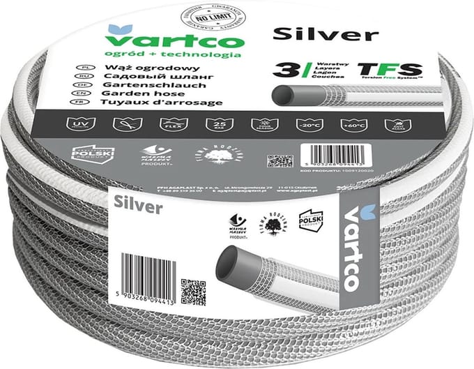 Vartco Silver - Tuinslang / TFS 3/4" 3-lagige - 20m
