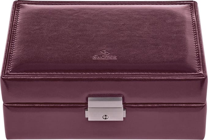 Sacher Sieradendoos New Classic Jewellery Case Britta Bordeaux Wijnrood