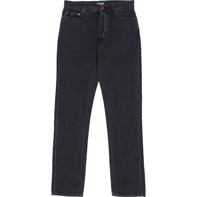 Herenjeans Pocket Regular Denim Zwart