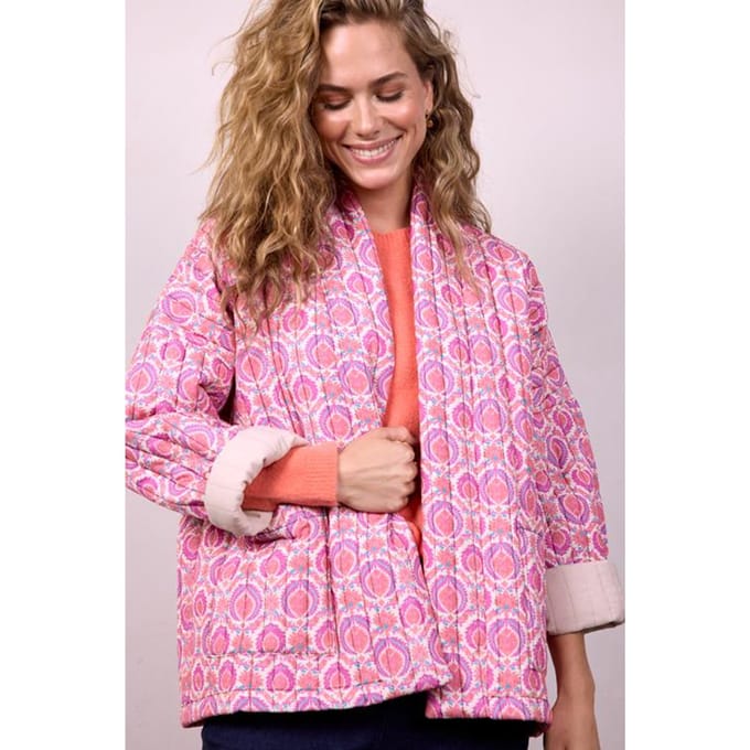 DIDI Blazer Bella Padded Pink Granito Print Größe: 34-36 | Blazer Outlet | Damen | Rosa