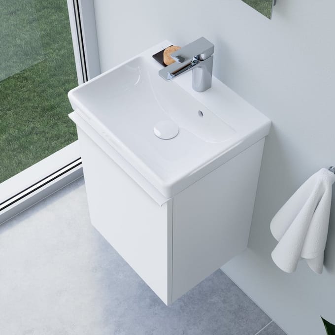 Villeroy & Boch Avento wastafel en evineo ineo4 badmeubel