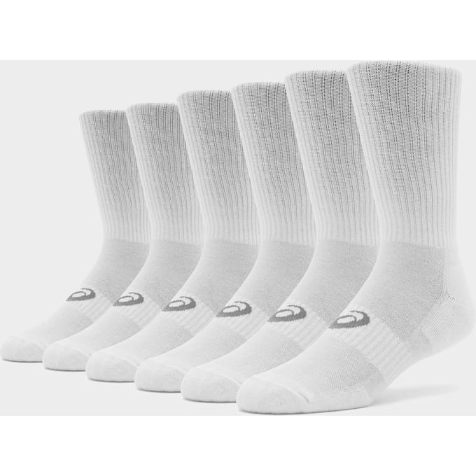 Asics 3 Pack Crew Sock Sokken Unisex - Wit - Maat 39 - 42 - Katoen