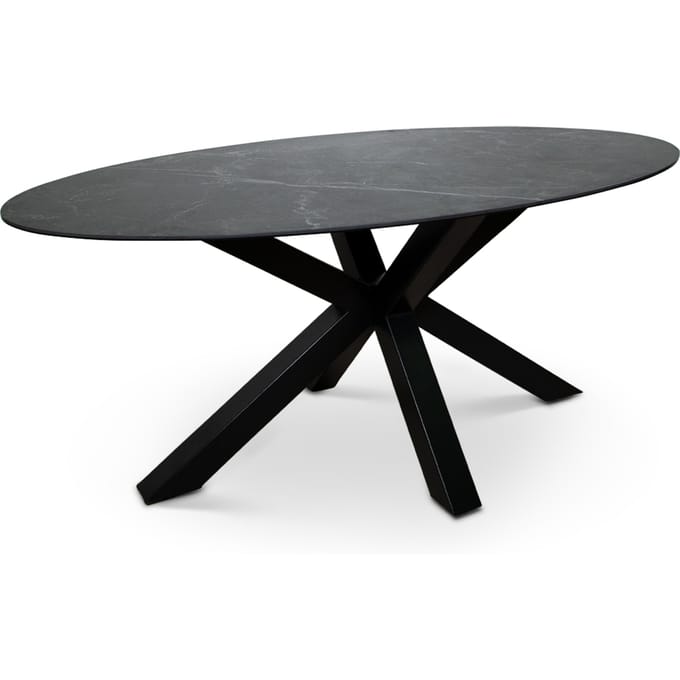 Milton & Oldbrook Eettafel 180 cm Avila Keramiek Zwart