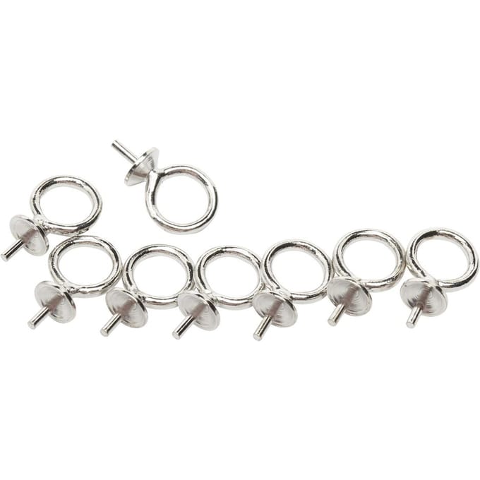 Parelachtige hanger met speld