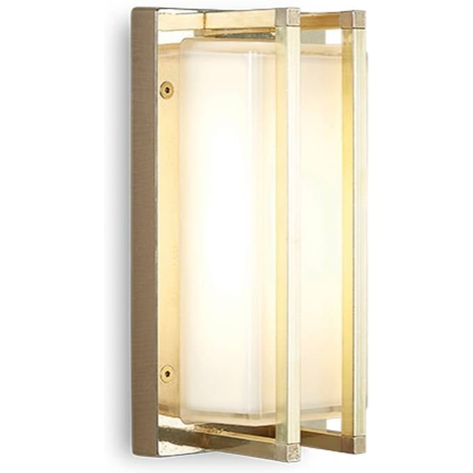 Moretti Luce Buitenwandlamp Ice Cubic 3413, messing natuur