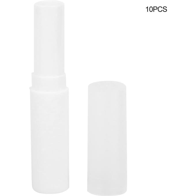 10 stuks Lege Lippenbalsem Tube Lipgloss Container DIY Lippenstift Maakaccessoire Groen white