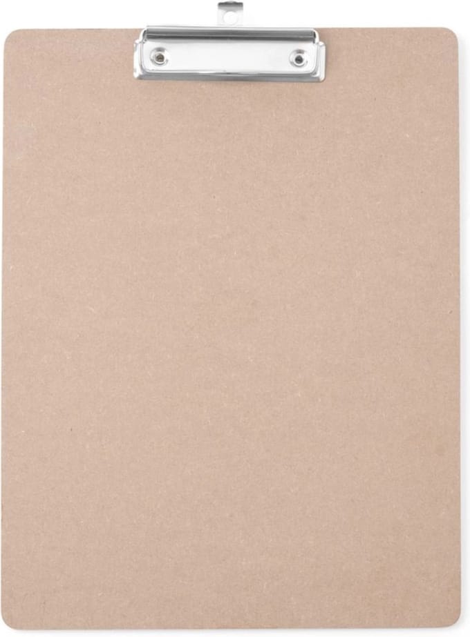 HENDI Menu klembord – MDF – Metalen klem – 240x330 mm