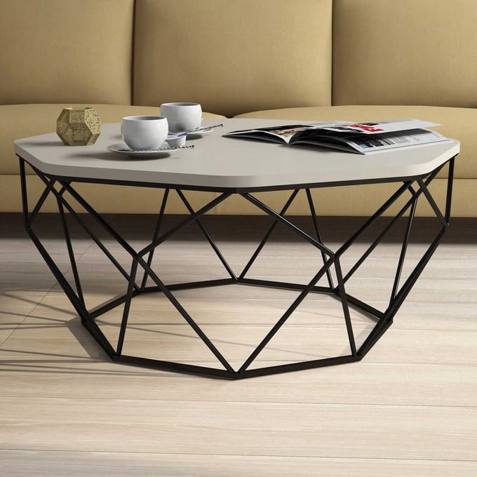 Diamond Salontafel | 100% MELAMINE | Crème