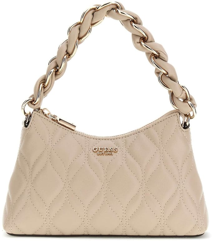 GUESS schoudertas handtas Maxine Mini Shoulder Bag Light Taupe