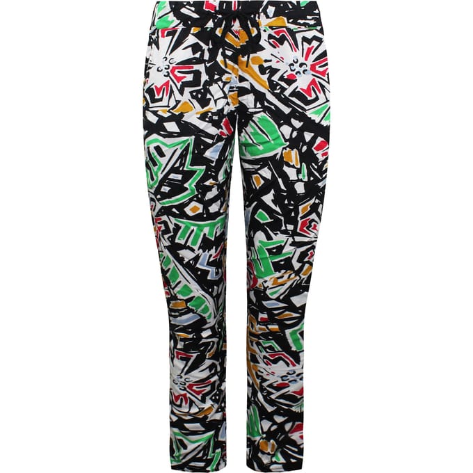 Vans Off The Wall Taillekoord Multicoloured Broek met print voor dames V5IZBLK