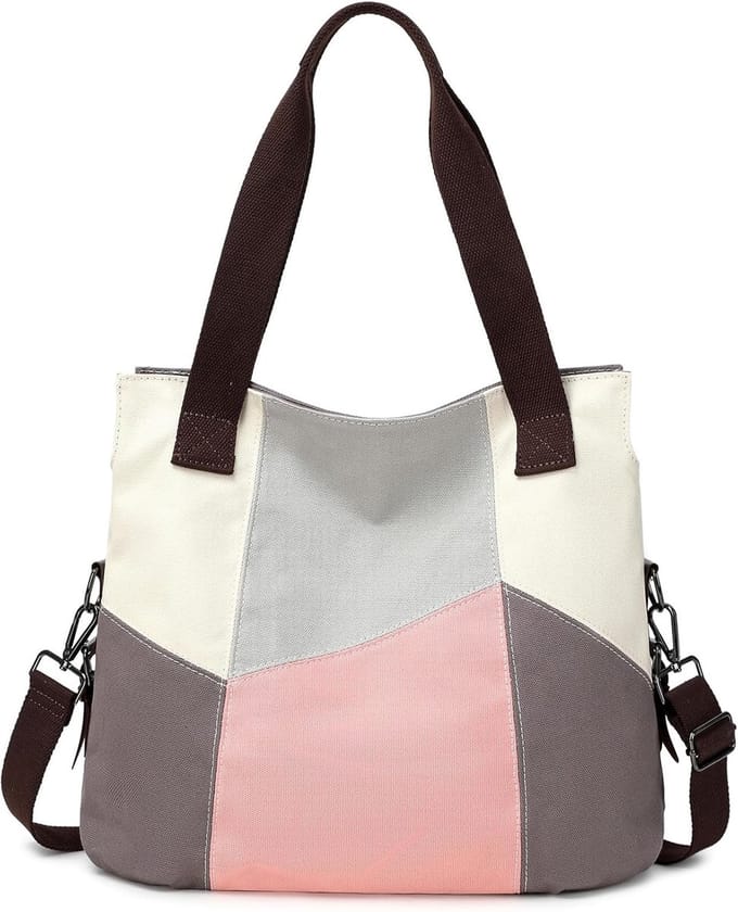 handtas voor dames, casual schoudertas, schoudertas, retro canvas hobo tas, shopper bag