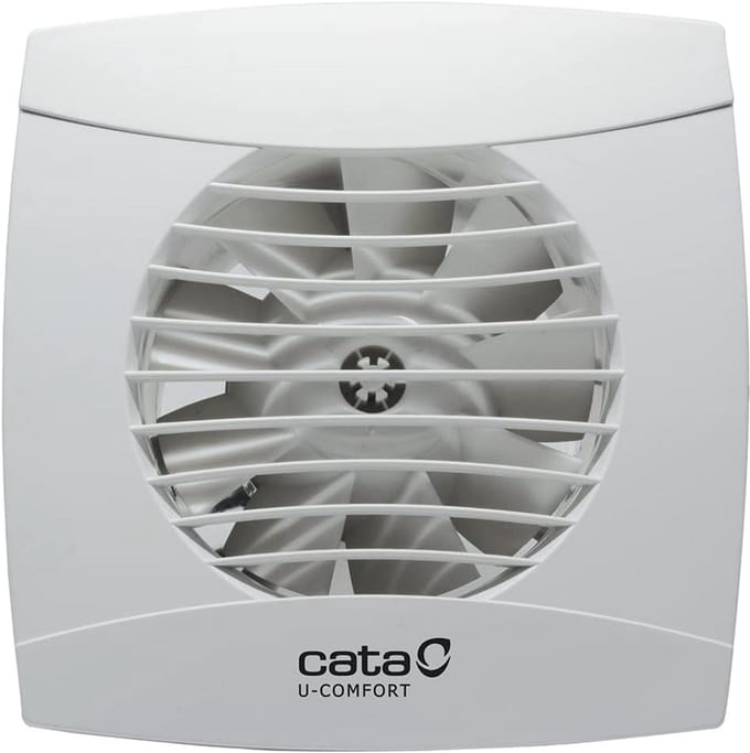 Badkamerventilator High-Performance Turbine met Terugslagklep Wit
