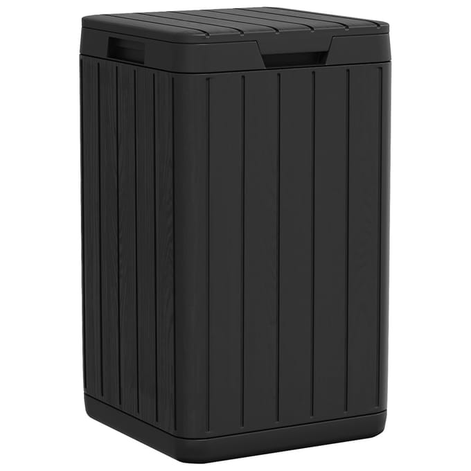 vidaXL - Tuinafvalbak - 38x38x65 - cm - polypropeen - antracietkleurig