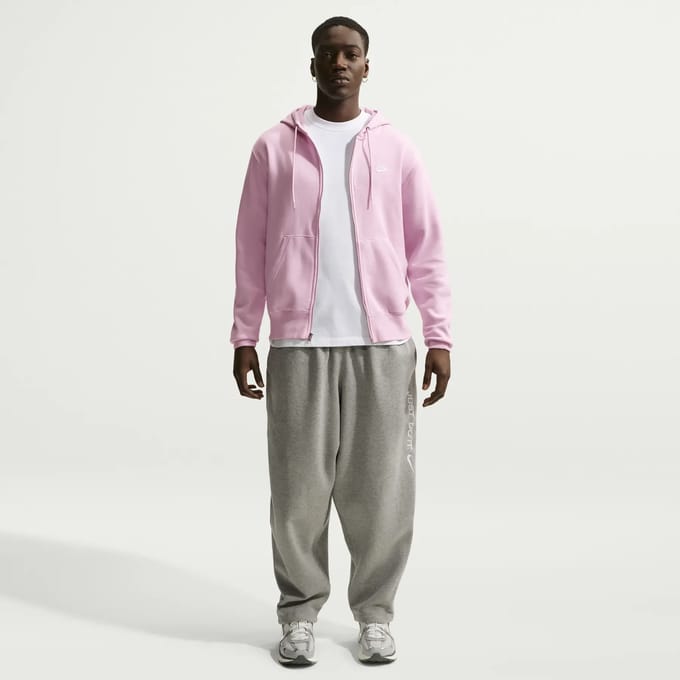 Hooded sweatshirt met rits Nike Club
