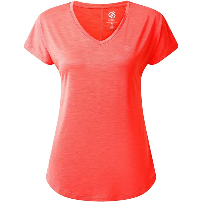 Dare 2B Dames/Dames Vigilant Actief T-Shirt (Perzikbloesem)