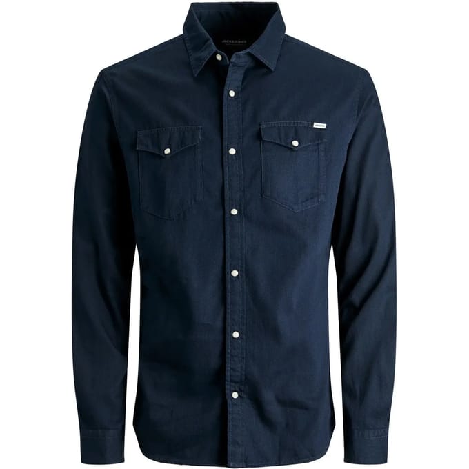 Jack & Jones Blouse Jausheridan Shirt L S Noos 12138115 Dark Navy/slim
