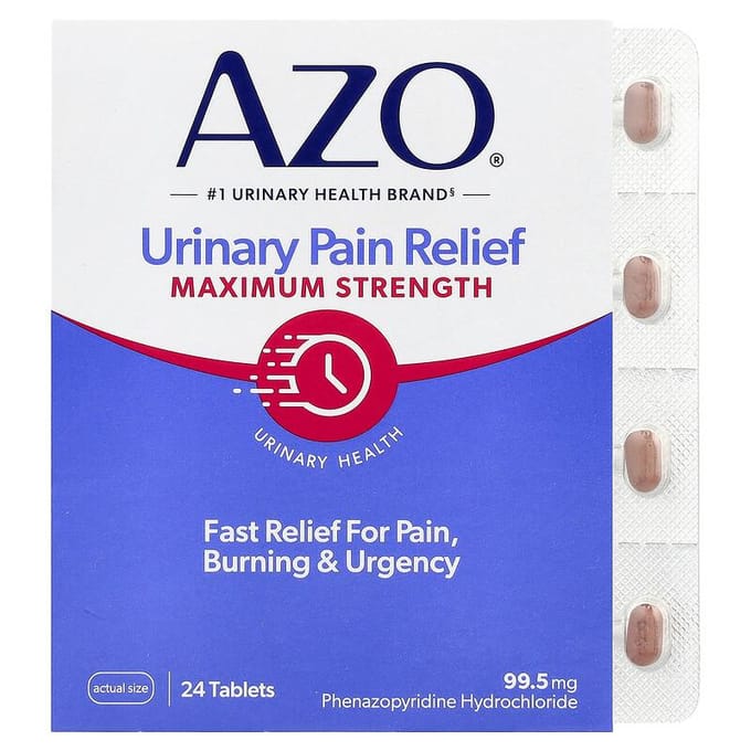 Pijnverlichting bij urinewegklachten, Maximale Kracht, 99,5 mg, 24 Tabletten