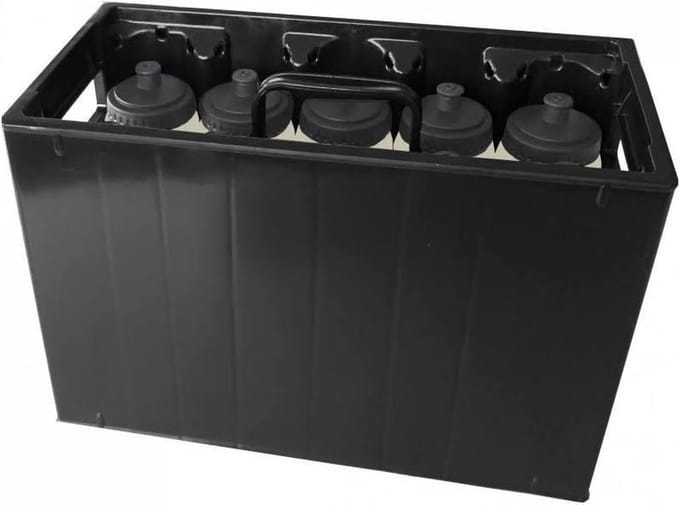 Bidonkrat INCLUSIEF 10 bidons van 0,8 liter