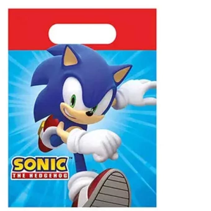 Vegaoo - 4 Papieren cadeauzakjes Sonic