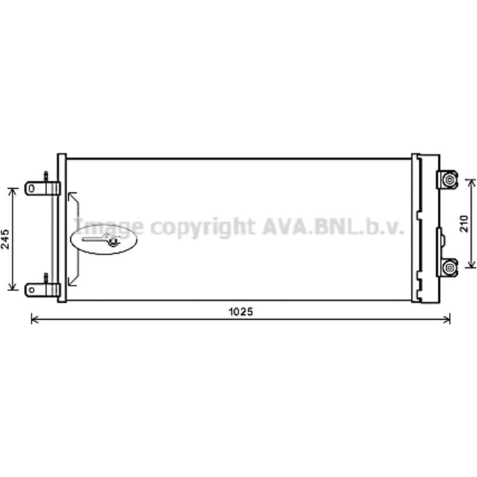 Condensator, airconditioning HIGHWAY AUTOMOTIVE DF5071D