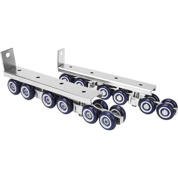 1 Paire 12 Roues Galets de Porte Coulissante Quincaillerie Roues Suspendues Roue de Rail Silencieuse