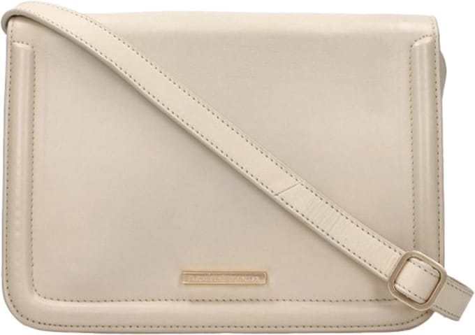 Fred De La Bretoniere Medium Crossbodytas / Schoudertas Dames - Leer - Lenny - Beige