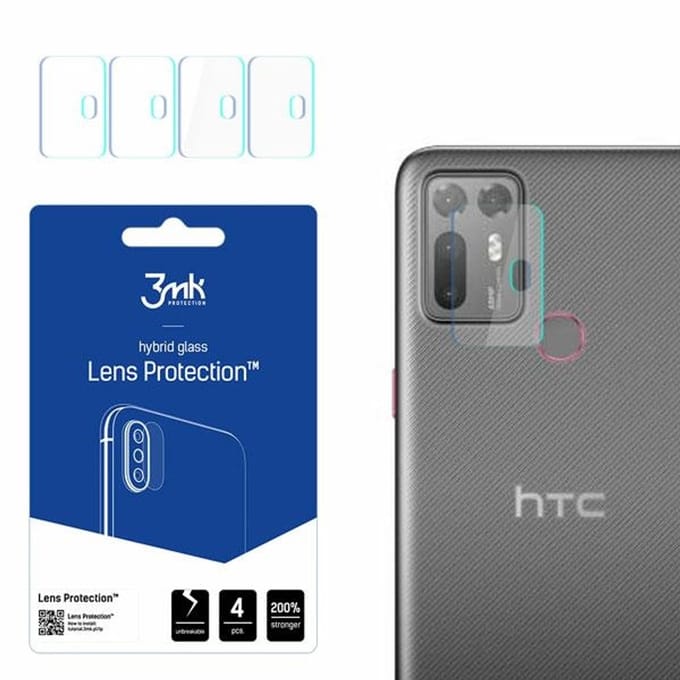 3MK Serie - Lenzen Bescherming - HTC Desire 20+ - Folie - 4 stuks