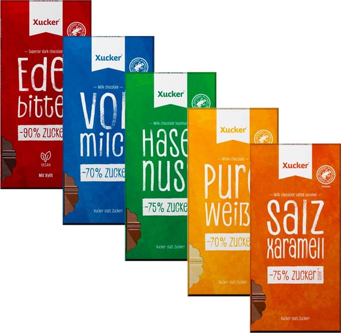Xucker | Mix Chocolate tablet | Voordeelpakket | 5 stuks