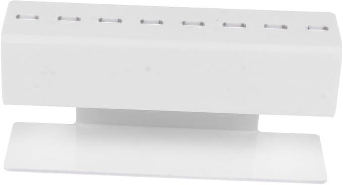 Pincet Houder - Display Standaard - Wimper Verlenging - 8 Posities - 17x8cm - Wit