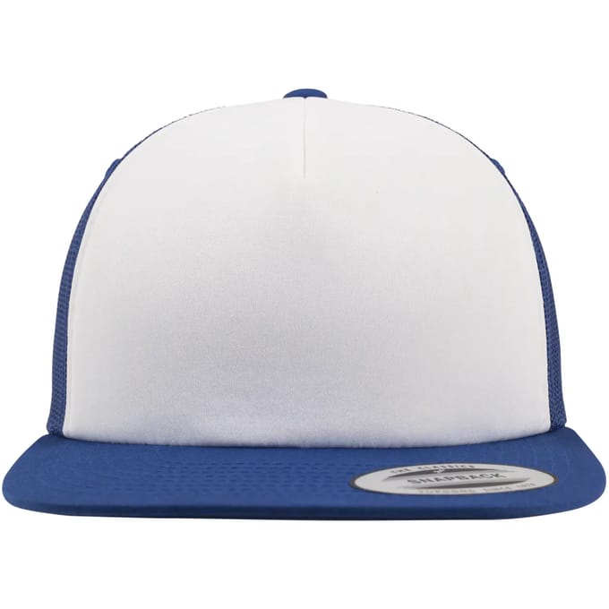 Flexfit - Foam Trucker with White Front roy/wht/roy one size Trucker pet - Blauw/Wit