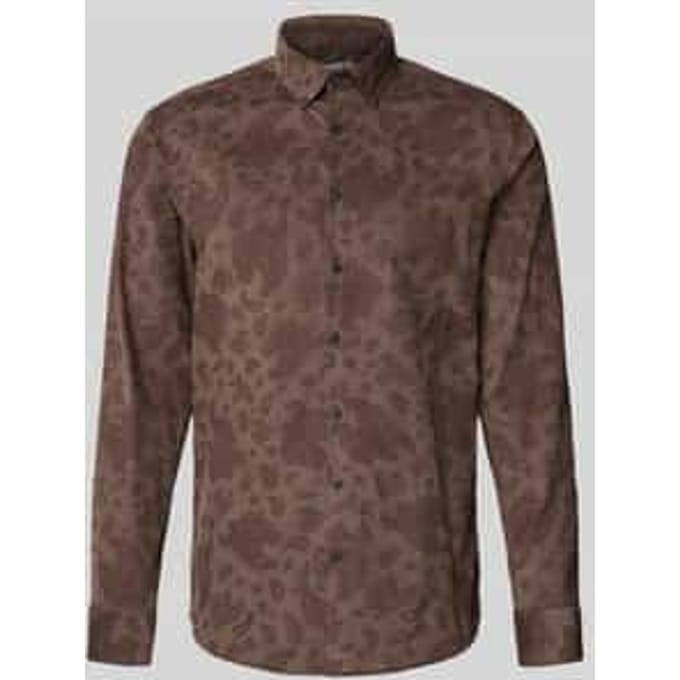 Regular fit vrijetijdsoverhemd van fijn corduroy met button-downkraag