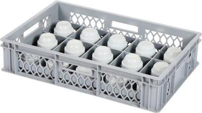 Glazenkrat - voor 15 glazen - max. glashoogte 103 mm - max. Ø 106
