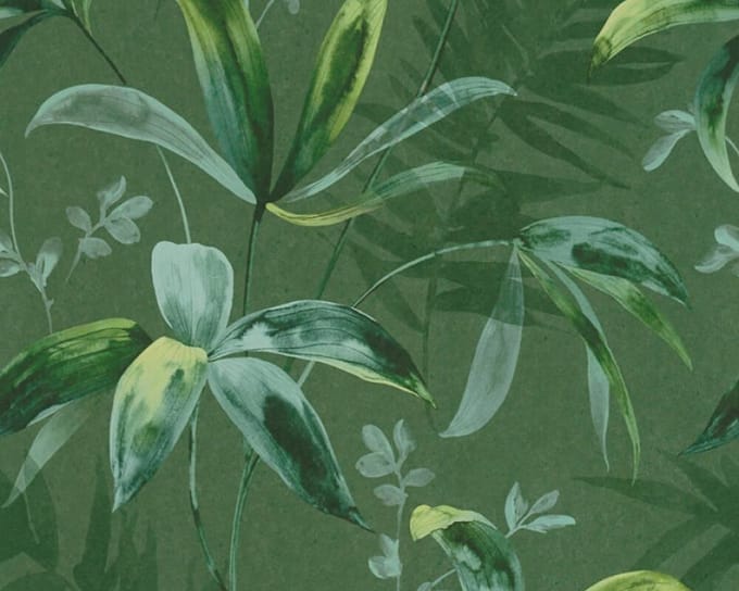 TAKKEN EN BLADEREN BEHANG | Botanisch - groen - "Architects Paper" A.S. Création Jungle Chic