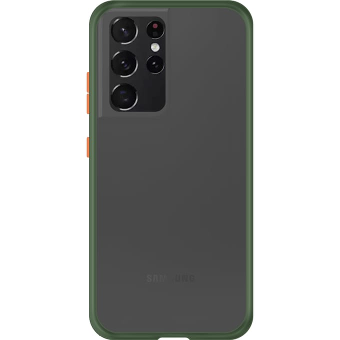 Samsung Galaxy S21 Ultra Back Cover - Groen/Transparant