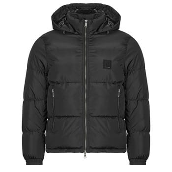 Hooded Zip-Up Jacket with Front Pockets - Black