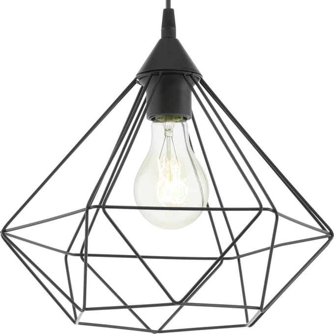 EGLO Tarbes Hanglamp - E27 - Ø 32,5 cm - Zwart