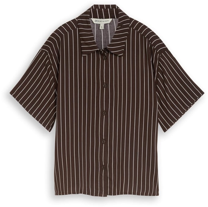 boxy fit vrijetijdsoverhemd van pure viscose