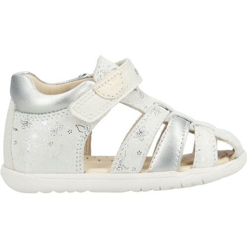 GEOX SANDAL MACCHIA DREUMES Sandalen - WIT/ZILVER
