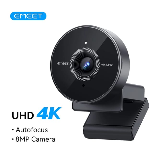 Webcam 4K Webcamera 1080P 60fps met microfoon Mini USB-camera voor computer / desktop / laptop EMEET-webcam Webcam 4K